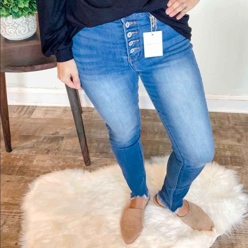 KanCan High Waist Medium Wash Jeans